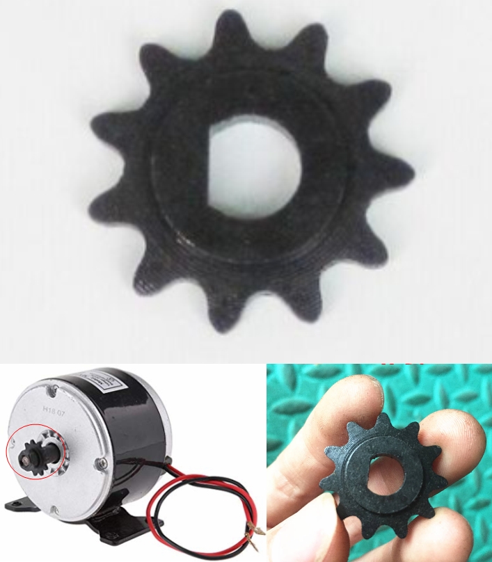 11 Teeth D Gear for MY1025 Motor pinion Gear Electric scooter