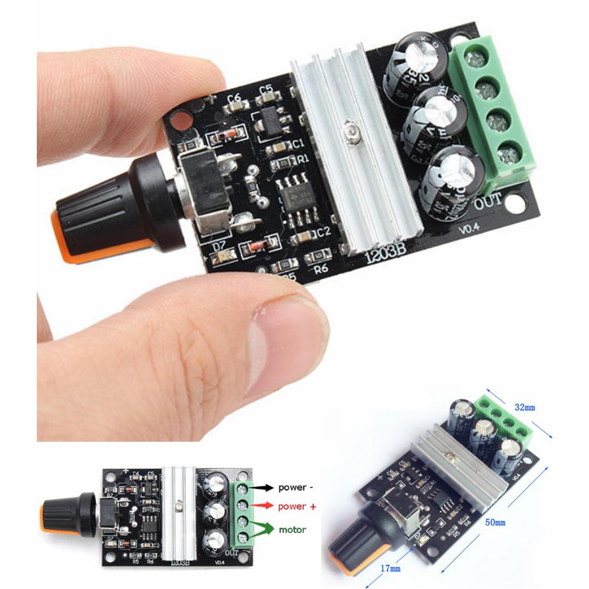1203B 3A PWM DC Motor Speed Controller Module