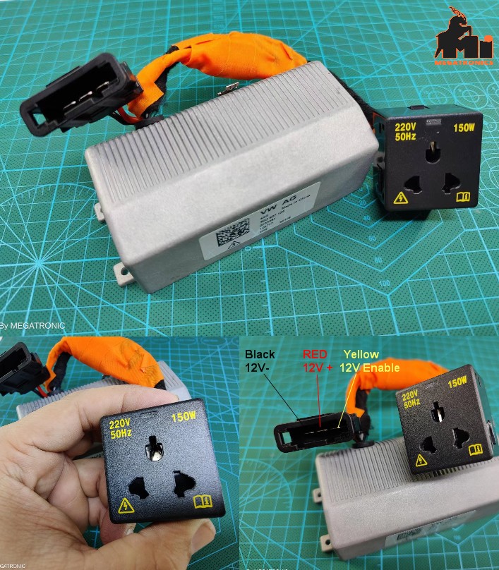 AUDI & VW UPS 12V to 220V 150W Car power converter inverter