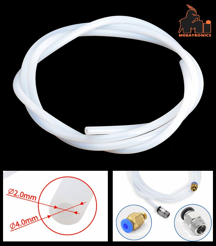3D printer Teflon pipe nozzle feeding tube 1.75 guide tube PTFE tube engraving m