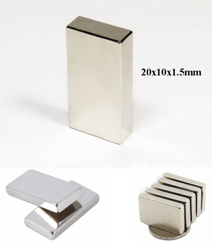 NdFeB 20x10x1.5 full-size super strong magnet N38H NdFeB Permanent Neodymium Mag