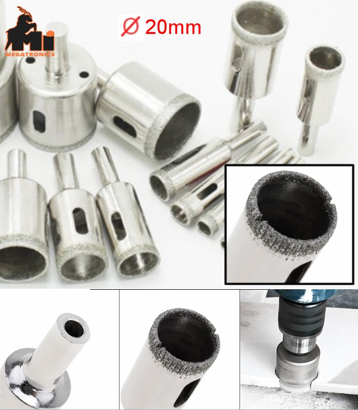 Glass Drilling Bit 20mm hole Opener Diamond Coated