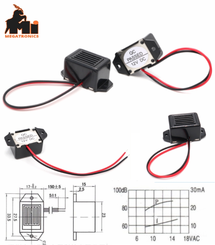 2315 12V active mouse bird repeller buzzer stable 