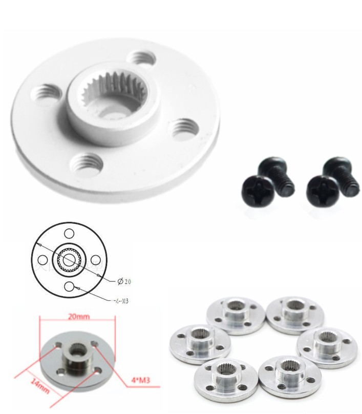 25T standard servo metal steering gear disc MG996 MG995 TR213 DS3115