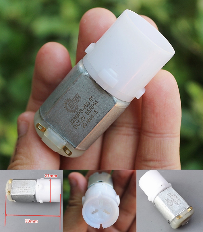 280 planetary gear reduction motor 12V 55RPM DIY permanent magnet brush motor 