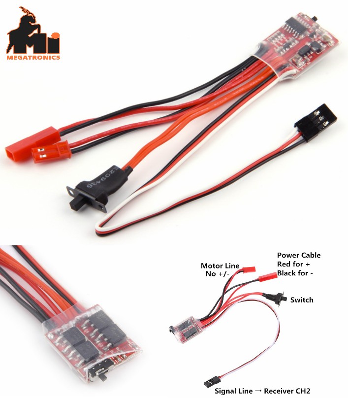 30A esc bidirectional Brushed ESC Electric Speed Controller