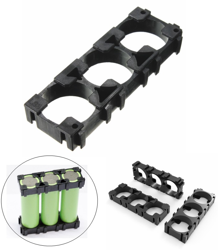18650 3×1 Battery Cell Spacer Holder mount BMS