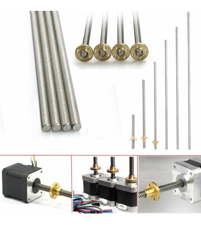 8mm 40CM T8-2-D8 Screw rod 3D printers CNC