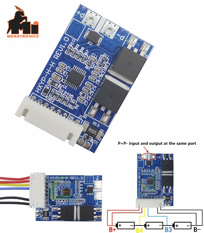 10A 3S BMS 18650 lithium battery protection board 7A instantaneous current anti-