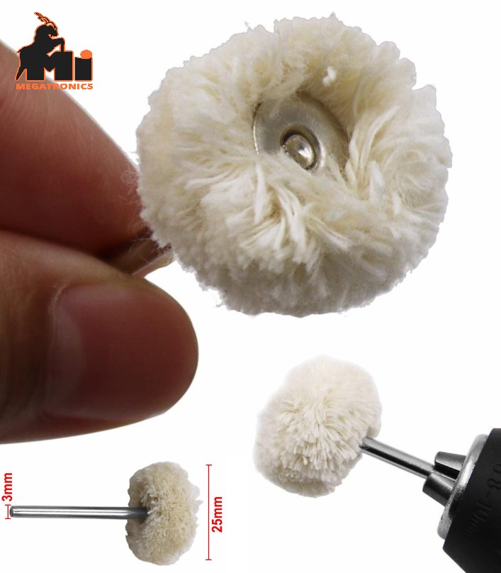 3.0 handle wool wheel amber polishing handle grinding head Jewelry
