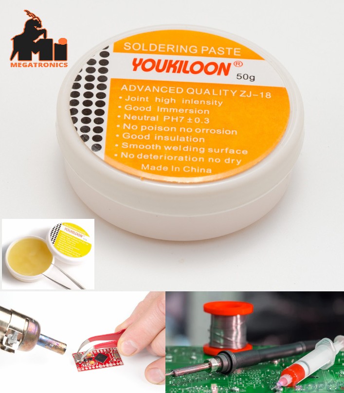 50g solder paste wash-free welding flux hot gun heat gun paste YOUKILOON