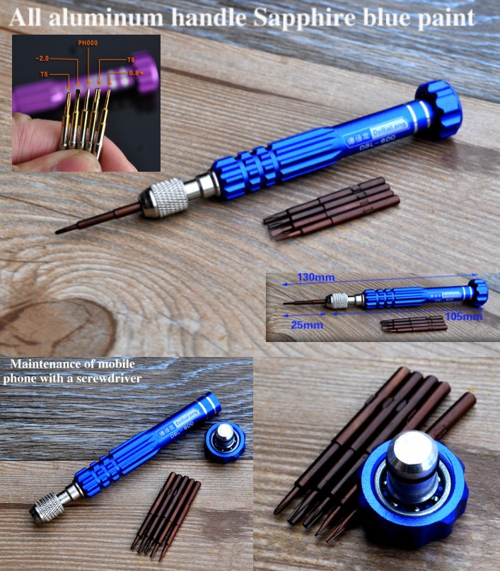 DBL-600 HQ 5 in 1 screw driver set stainless steel