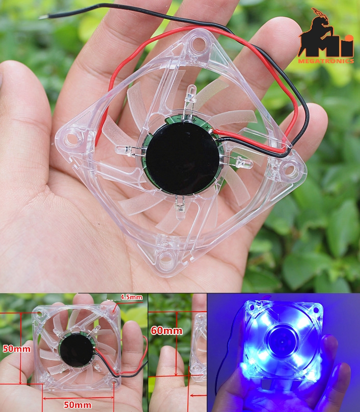 6012 small fan breeze cooling LED fan 6cm brushles