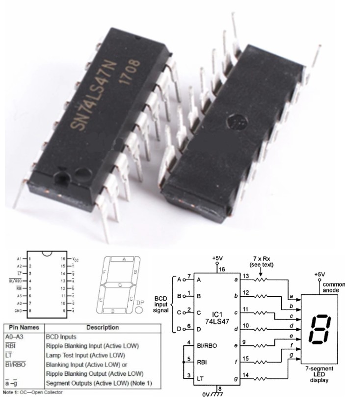 74LS90 IC Decade BCD Counter 7490 
