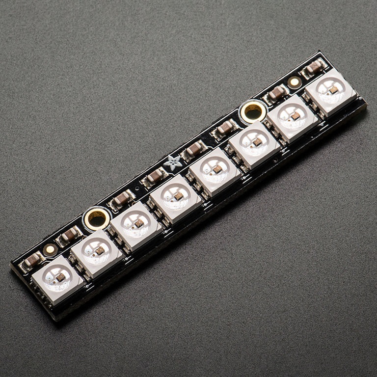 NeoPixel Stick 8x5050 RGB LED+Integrated WS2812 driver led strip stick 8-bit PWM