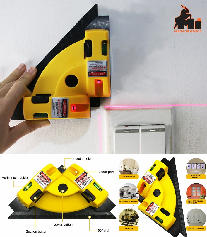 Wall Tile 90 Degree Tiling Artifact Tile Leveling Machine Laser Angle Meter Tili