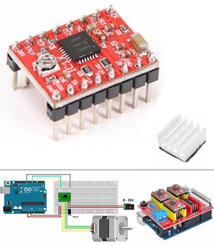 A4988 Reprap Stepper Motor Driver CNC 3D Printer