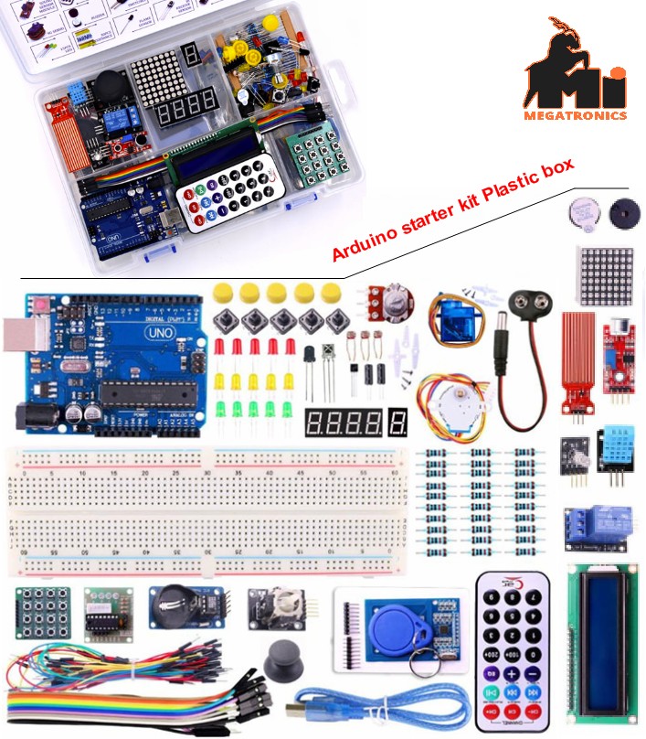 Arduino UNO R3 Learning Kit Arduino Starter kit official plastic box Stepper Mot