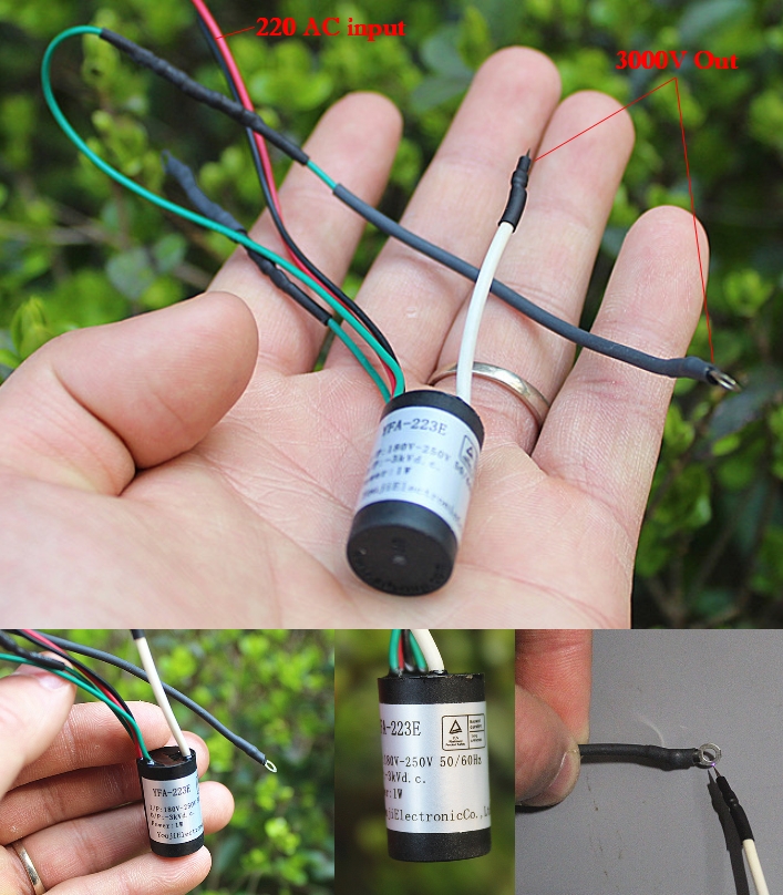 220AC to 3000V High voltage generator 1W YFA-223E 