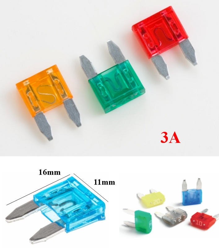 3A Mini Blade Fuse Assortment Automotive Car Truck
