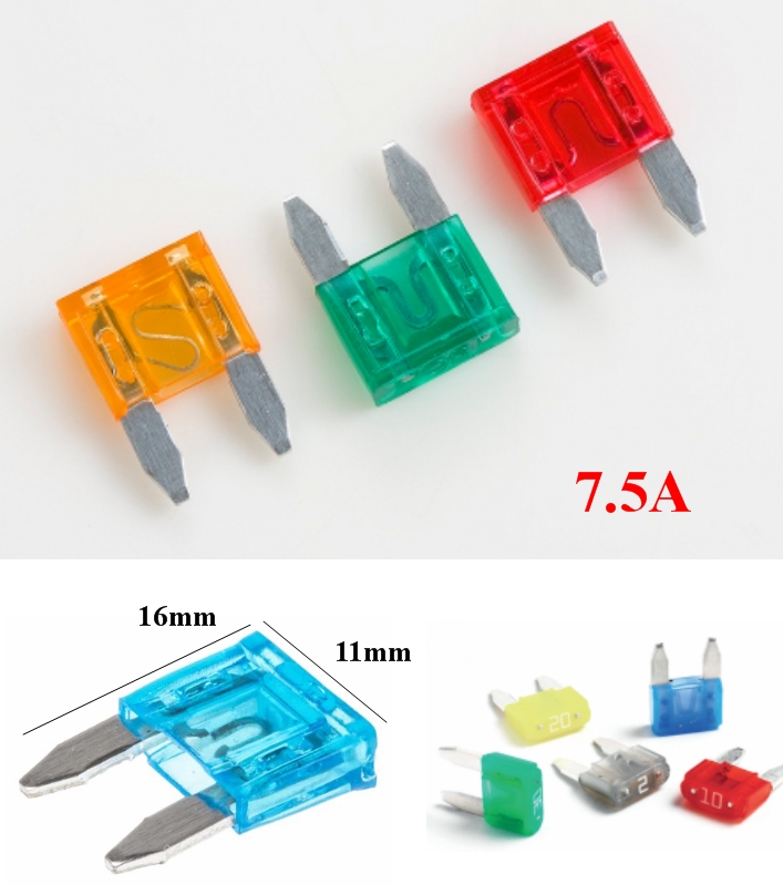 7.5A Mini Blade Fuse Assortment Automotive Car Truck