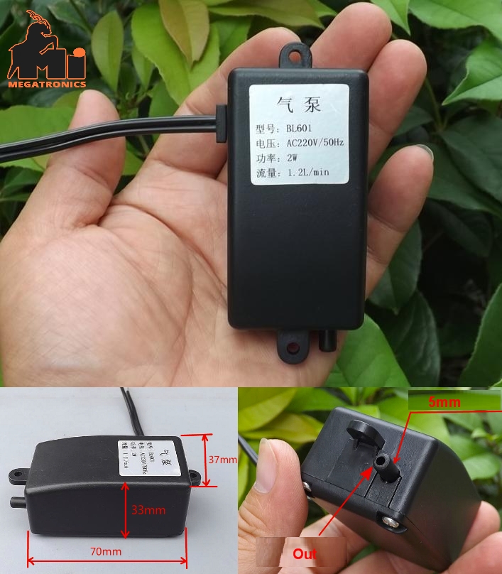 220AC Aquarium oxygen pump fish tank aerator mute 