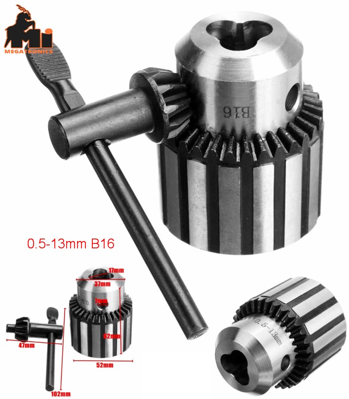 Drill Chuck key 0.5-13mm B16 Mount Taper CNC Heavy