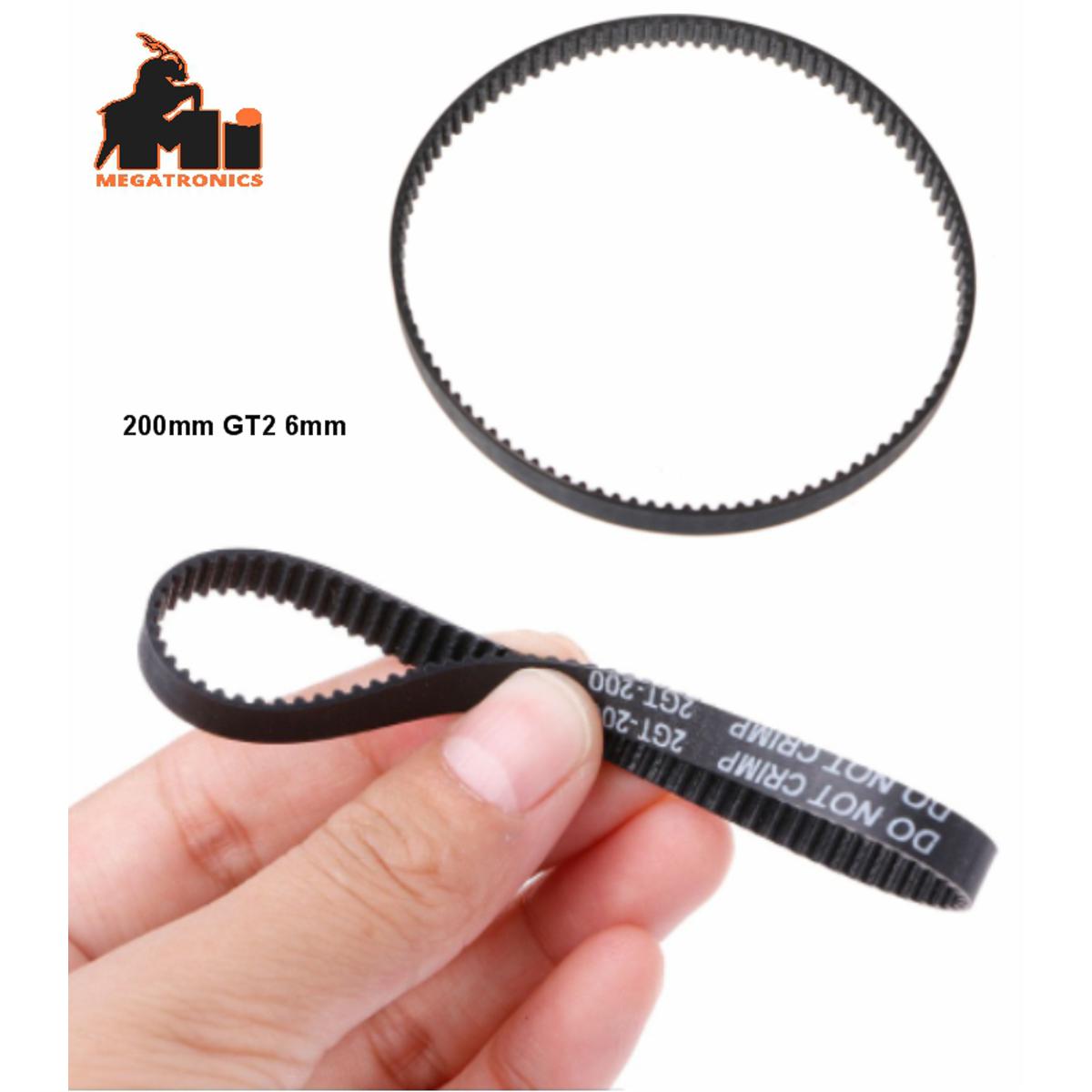 200mm Closed Loop GT2 Timing Belt 6mm For 3D Printer