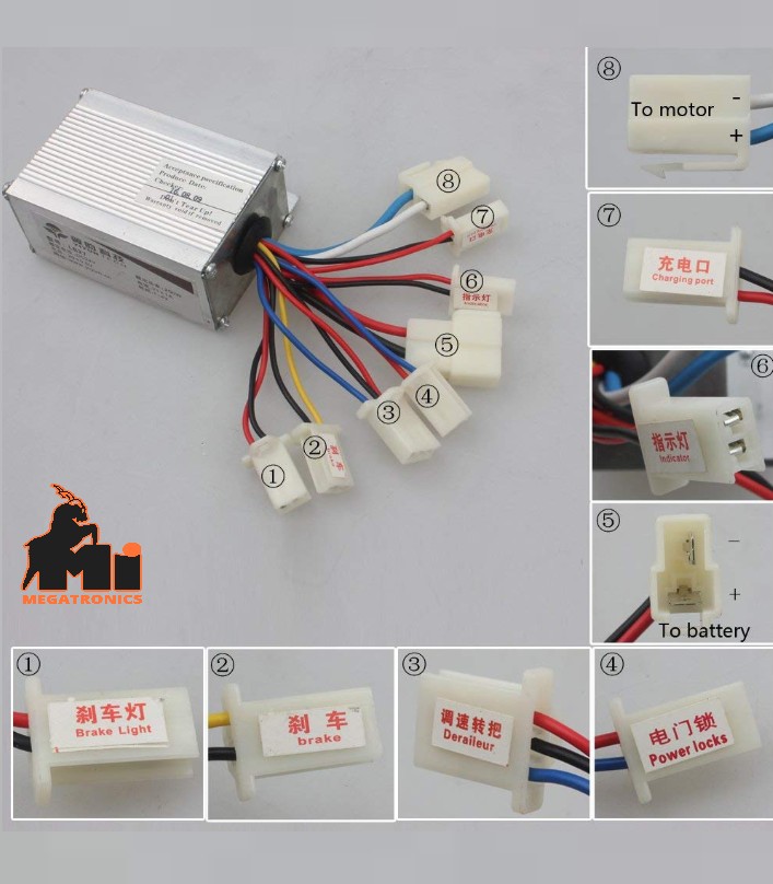 LB27 Motor brushed Controller for 24V 250W MY1016, DIY Electric E-Bike Bicycle K	BC250-T4	1141	2500	15	"LB27 Motor brushed Controller for 24V 250W MY1