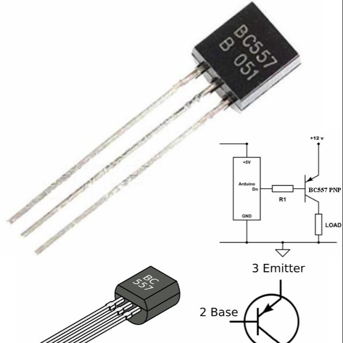 BC558 PNP Bi-Polar transistor DIP