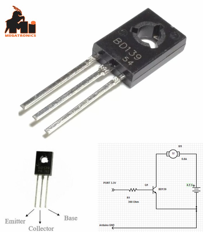 BD139 Bipolar BJT NPN Transistor 80V 3A