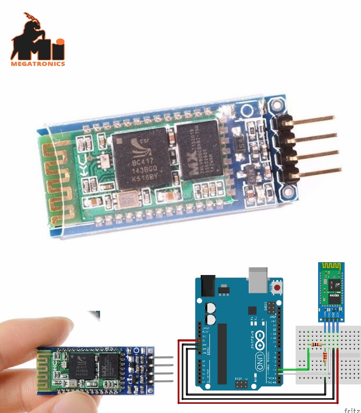HC-06 Bluetooth Transceiver RF 2.4Ghz 5V Module transmitter receiver wireless