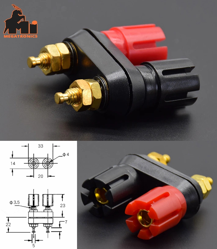 Banana Plugs Couple Terminals Dual 4mm Banana Plug
