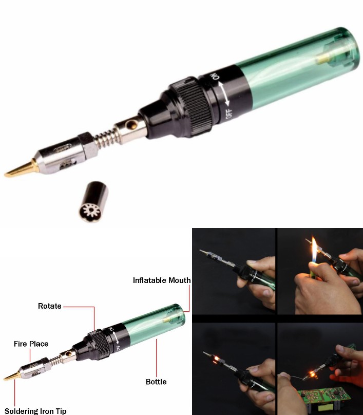 MT-100 gas Portable soldering iron Butane glow gas solder iron
