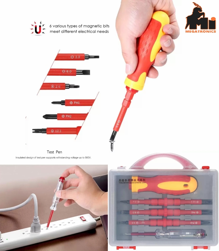 3014 Standard Screw driver set Insulated Screwdriver Set Multi-Functional Electr