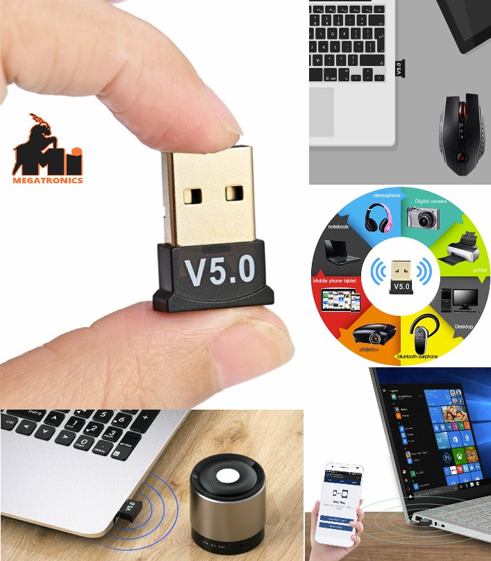 Bluetooth 5.0 usb dongle Adapter Transmitter Wireless Receiver Audio Dongle Sender for Computer PC Laptop Notebook Bt V5.0 Wireless Mouse