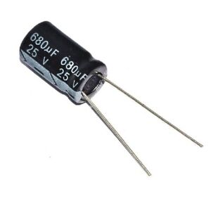 680uF 25V Electrolytic Capacitor