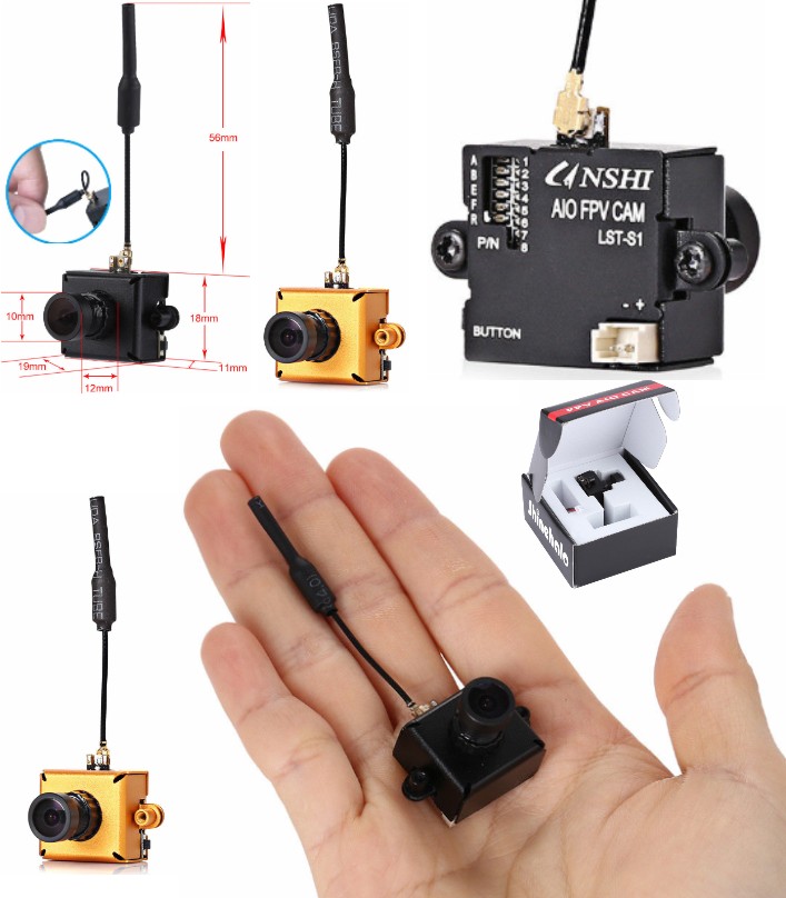 LST-S1 5.8G 40CH 800TVL CAMERA HD CMOS MINI FPV 