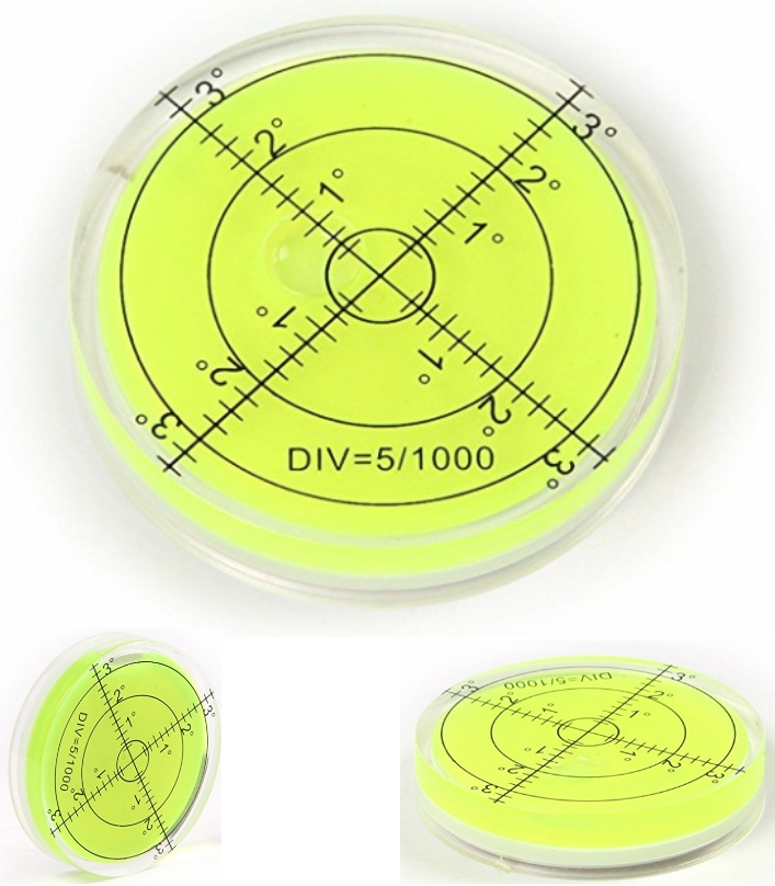 Bubble Spirit Level Circular Bullseye Inclinometer measuring level