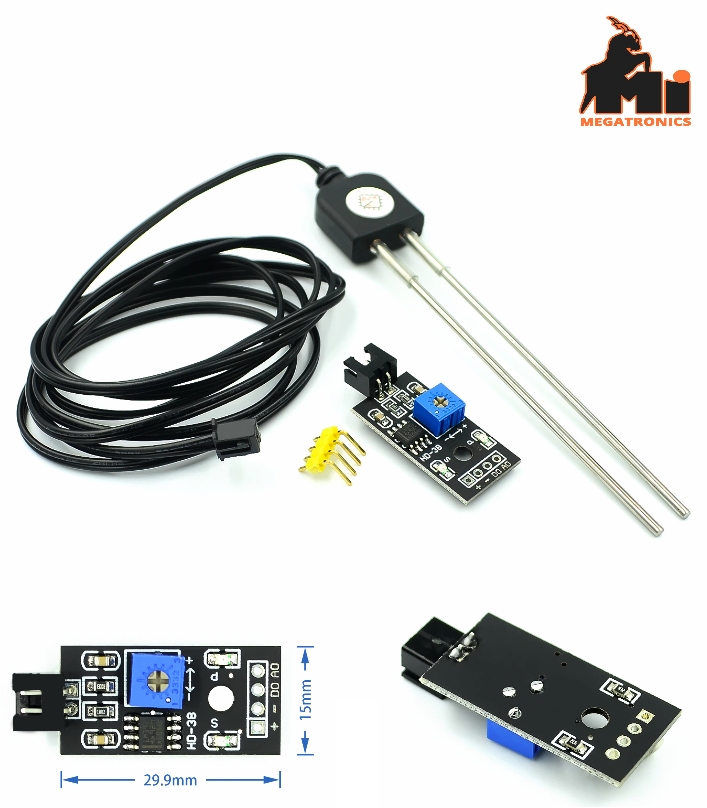 Soil Moisture Detector Corrosion Resistance Probe Humidity Module Soil Moisture 
