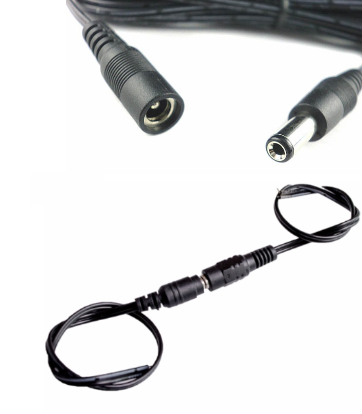 DC male female adapter 2.1 power cable connector DC jack cable