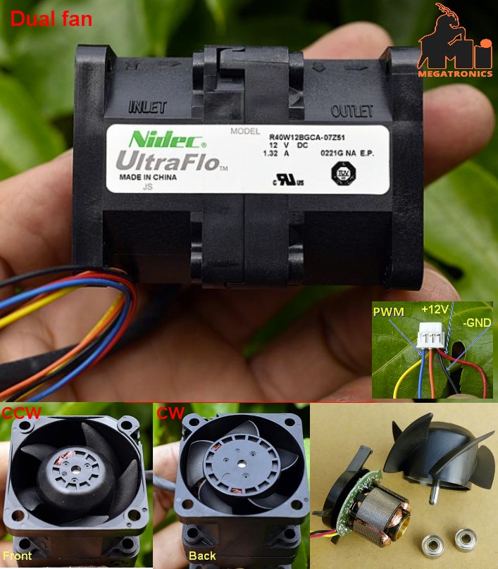 DC12V Japan Nidec Super high speed fan 4056 Server Cooling High Speed Brushless