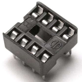 DIP Socket Solder Tail  8 Pin 0.3 inch IC base