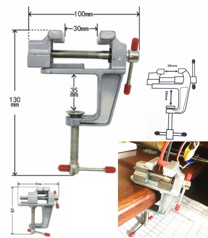 Mini DIY Vise vice aluminum alloy tool gripper