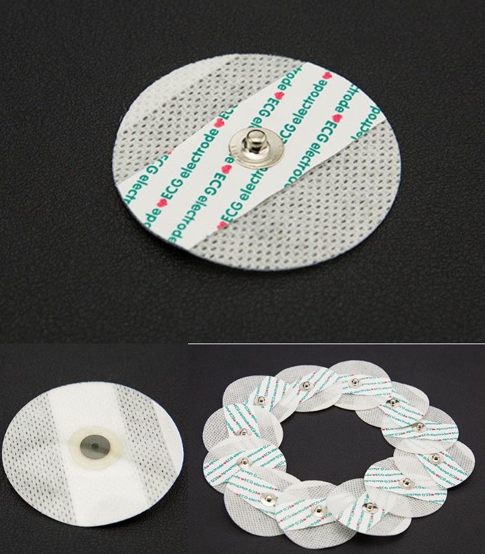ECG electrode picking up signals Self Adhesive