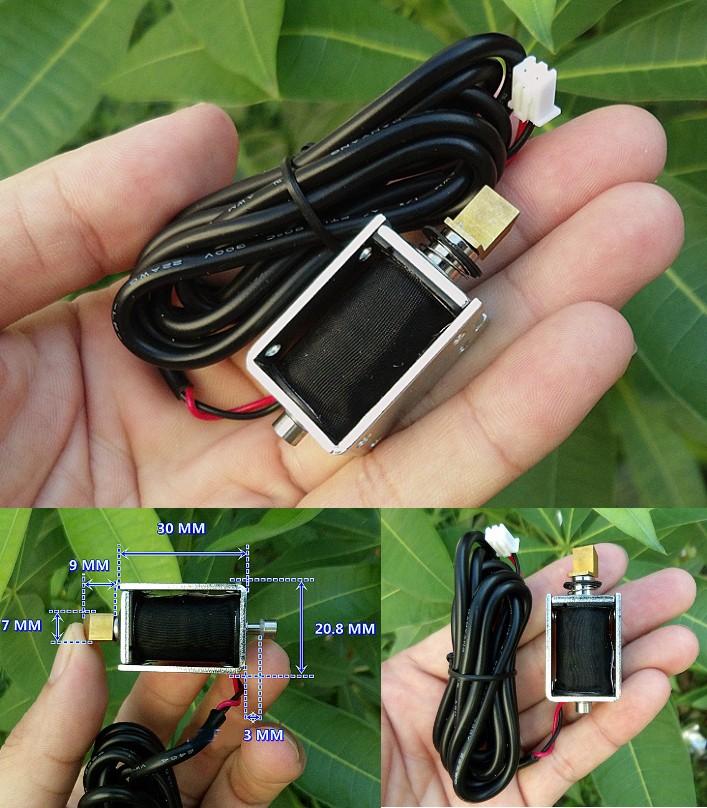 Push-pull DC6-12V Electric door lock electromagnet solenoid
