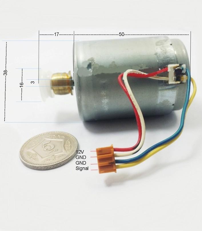 12v 1500 RPM Motor encoder fitted JLN4B02 TB4Y04W 
