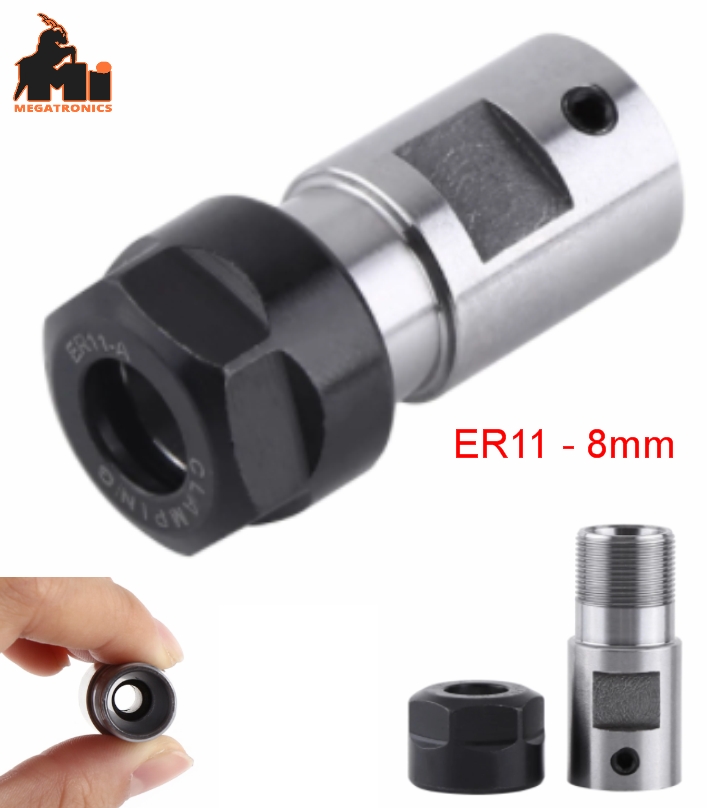 CNC spindle ER11 collet chuck motor extension rod 