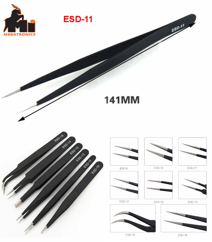 Vetus ESD-11 tweezer Heat Resistant anti static