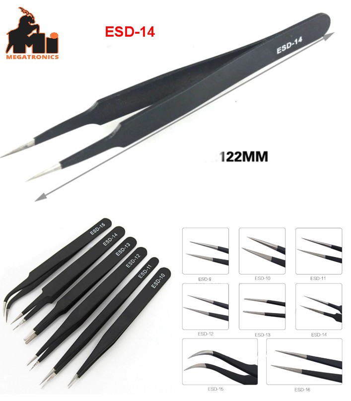 Vetus ESD-14 tweezer Heat Resistant anti static